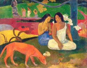 Bildlegende: Paul Gauguin, Arearea, 1892, Öl auf Leinwand, 75 x 94 cm, Musée d'Orsay, Paris, Legat von Monsieur und Madame Lung, 1961, Foto: © RMN-Grand Palais (Musée d'Orsay) / Hervé Lewandowski